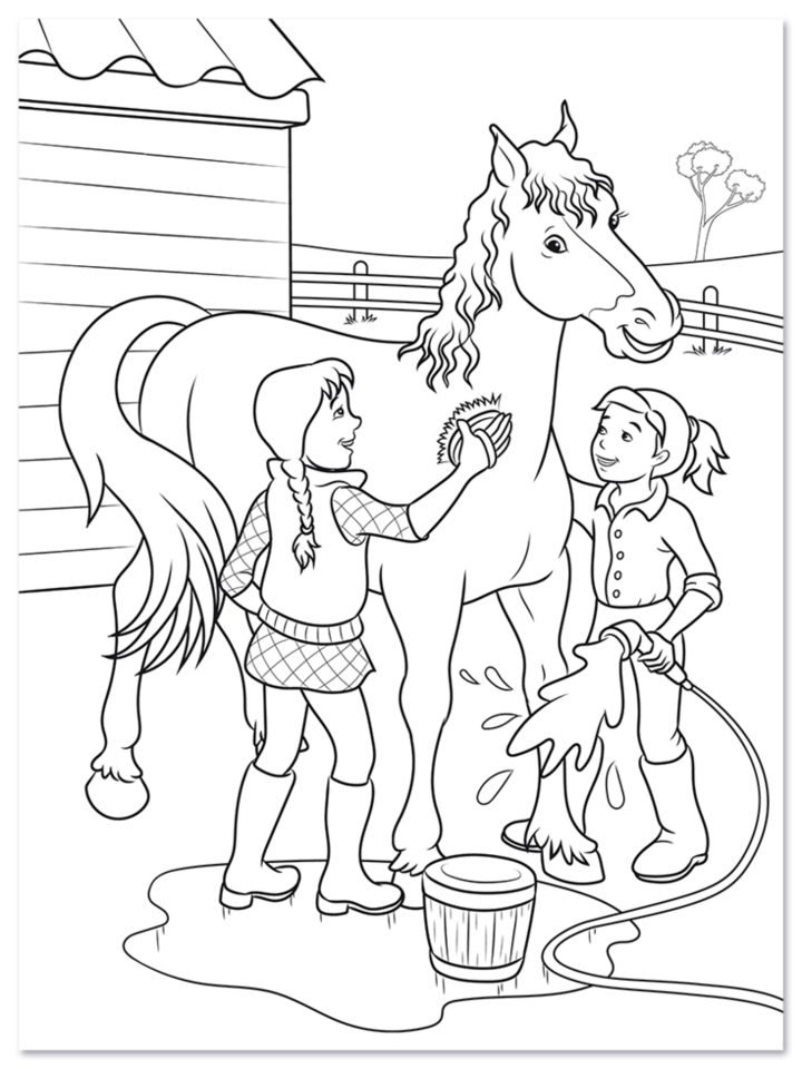 Der Reiterhof Malblock Kinder Pferde Leseprobe S6 Neuer Favorit Verlag Onlineshop