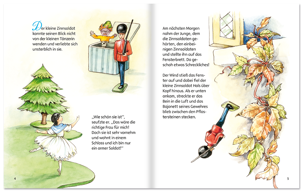 Der standhafte Zinnsoldat Märchen Geschichten Leseprobe S4–5 Neuer Favorit Verlag Onlineshop