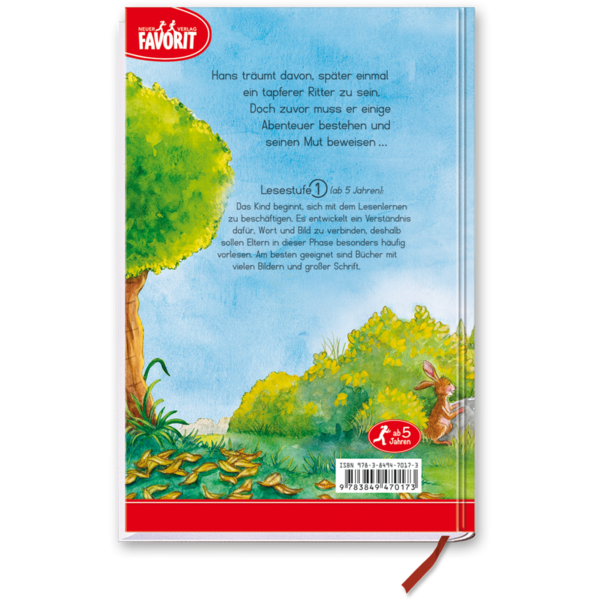 Der tapfere Ritter Hans Leseanfänger Kinder Cover Rückseite Neuer Favorit Verlag Onlineshop
