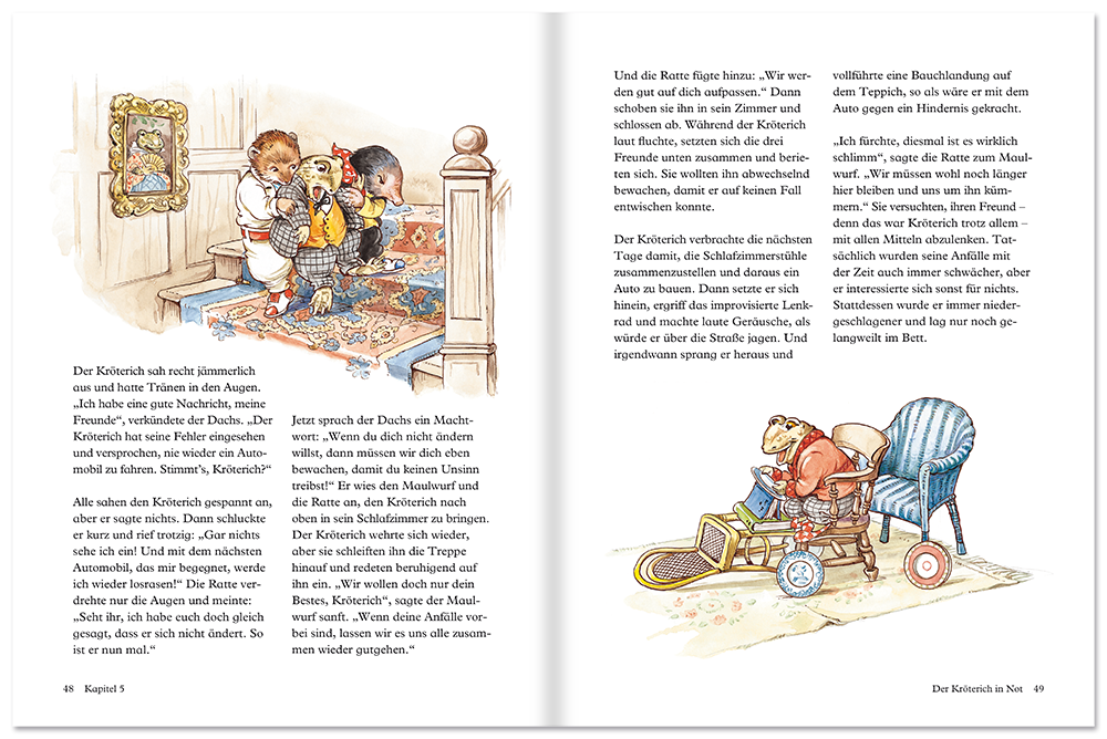 Der Wind in den Weiden Abenteuer Geschichten für Kinder Kinderbuch Leseprobe S48-49 Edition XXL Onlineshop