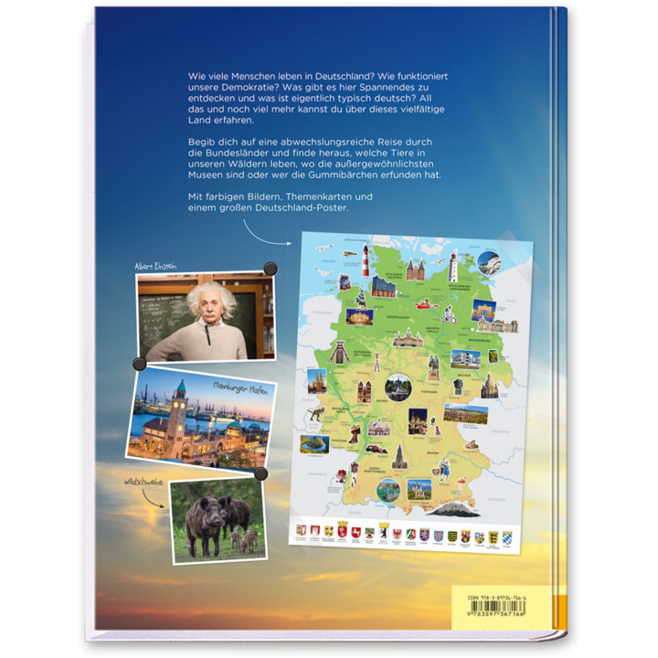 Deutschland Kinderbuch die Geschichte Deutschlands kennen lernen Cover Rückseite Edition XXL Onlineshop