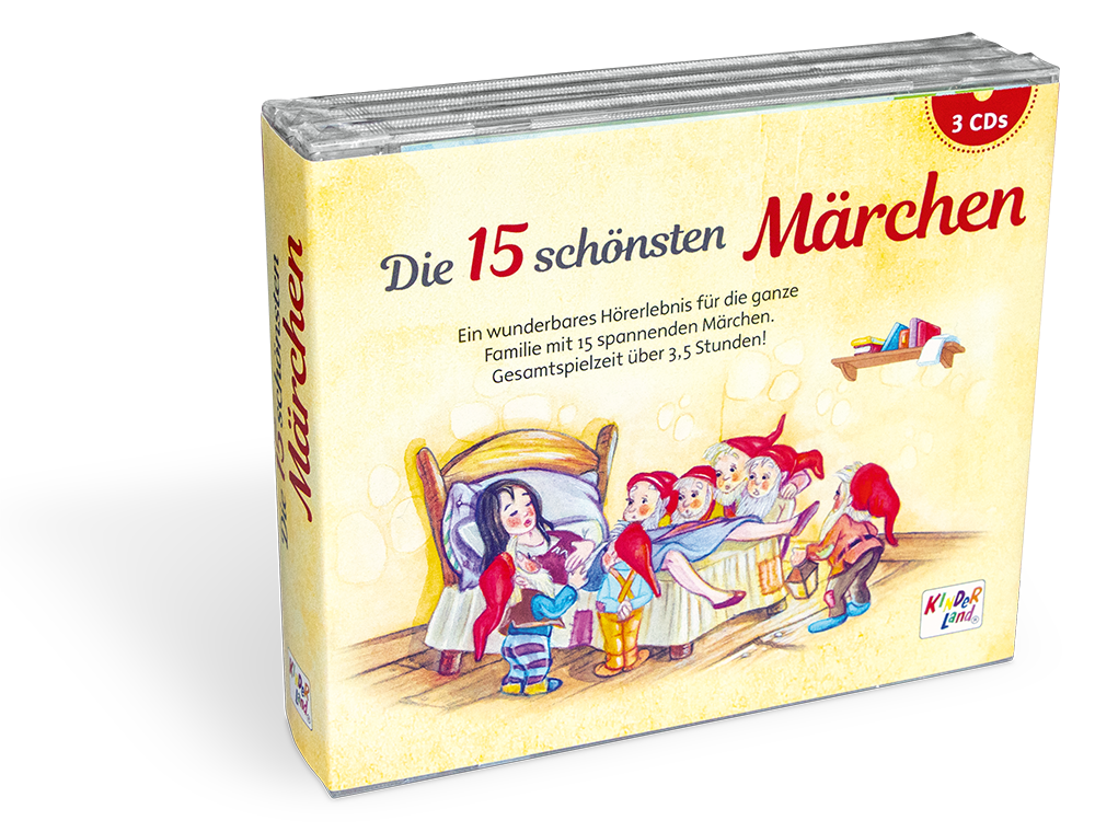 Die 15 schönsten Märchen CD Musik Geschichten für Kinder Cover Vorderseite K75 Medienpark Onlineshop