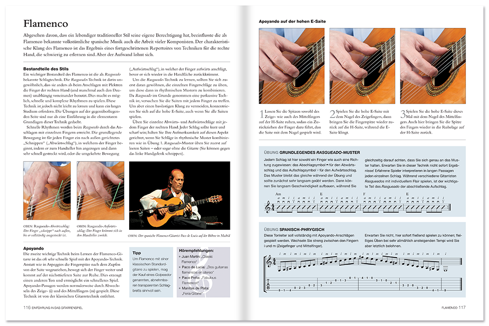 Die akustische Gitarre Sachbuch Musik Noten Leseprobe S116–117 Tosa Verlag Onlineshop