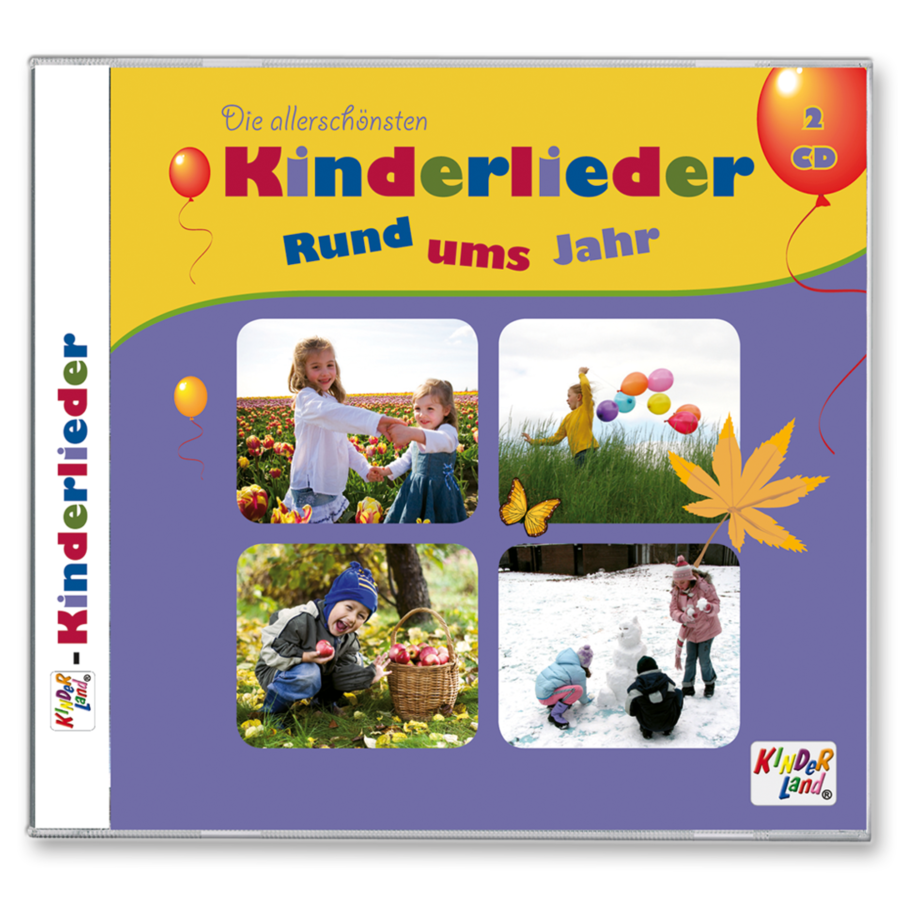 Die allerschönsten Kinderlieder rund ums Jahr CD Musik für Kinder Cover Vorderseite K75 Medienpark Onlineshop