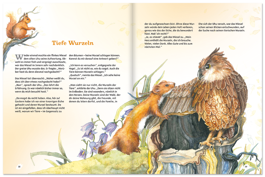 Die alte Eule Buch mit CD Kinder Geschichten Leseprobe S38–39 K75 Medienpark Onlineshop