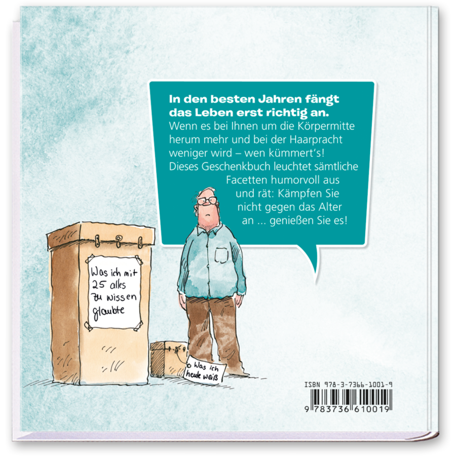 Die besten Jahre – Geschenkbox Schenken Humor Box Cover Rückseite Tomus Verlag Onlineshop