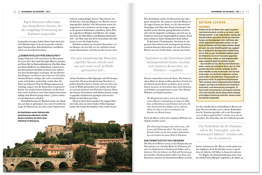 Die dunkle Geschichte der Päpste Ratgeber Sachbuch Leseprobe S36–37 Tosa Verlag Onlineshop
