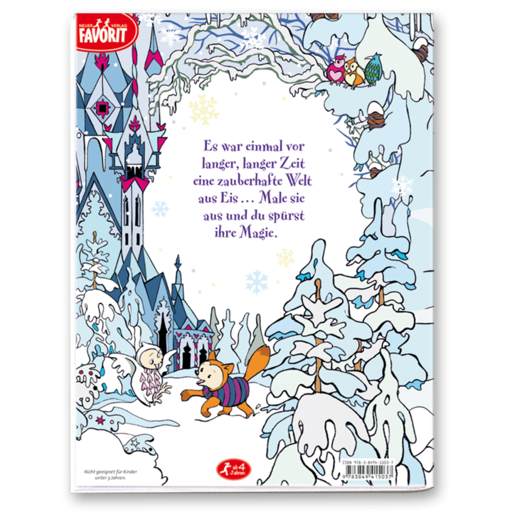 Die Eisprinzessin – Malbuch Malen Kinder Cover Rückseite Neuer Favorit Verlag Onlineshop
