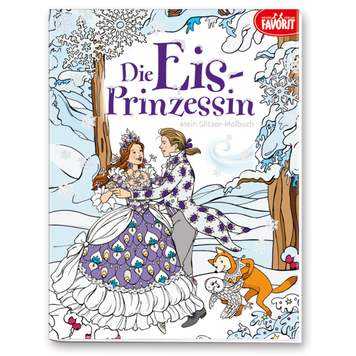 Die Eisprinzessin – Malbuch Malen Kinder Cover Vorderseite Neuer Favorit Verlag Onlineshop