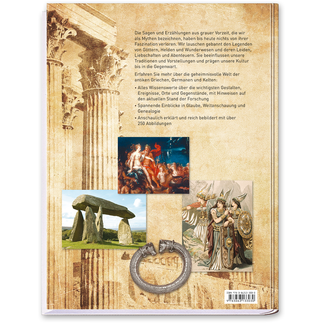 Die Enzyklopädie der Mythologie Sachbuch Mythen Cover Rückseite Tosa Verlag Onlineshop