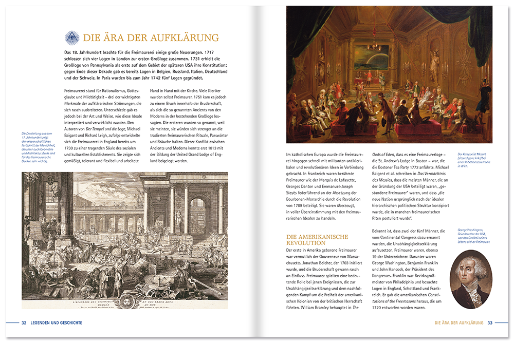 Die Freimaurer Sachbuch Mythen Geheimloge Leseprobe S32–33 Tosa Verlag Onlineshop