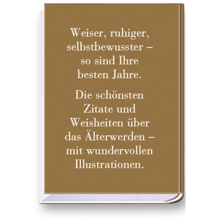 Die goldenen Jahre Handgefertigtes Miniaturbuch Cover Rückseite EDITION XXS Onlineshop