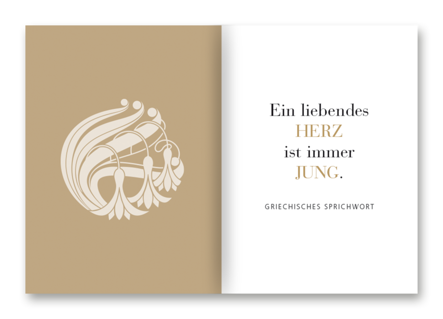 Die goldenen Jahre Handgefertigtes Miniaturbuch Leseprobe S201–202 EDITION XXS Onlineshop