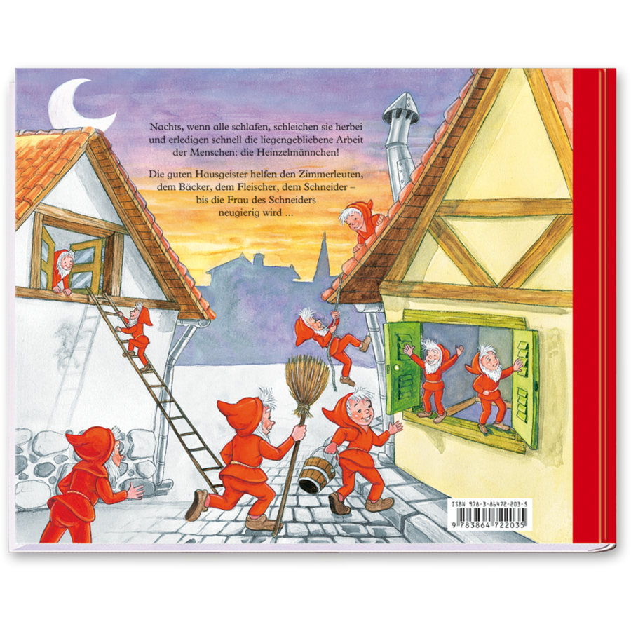 Die Heinzelmännchen Bilderbuch August Kopisch Cover Rückseite Titania Verlag Onlineshop