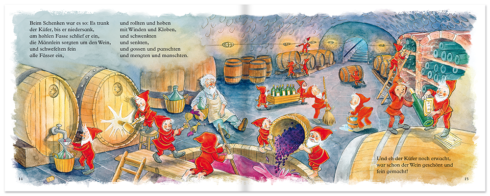 Die Heinzelmännchen Bilderbuch August Kopisch Leseprobe S13–14 Titania Verlag Onlineshop