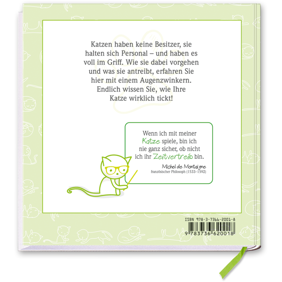 Die Katze Humor Geschenkbuch Cover Rückseite EDITION XXS Onlineshop