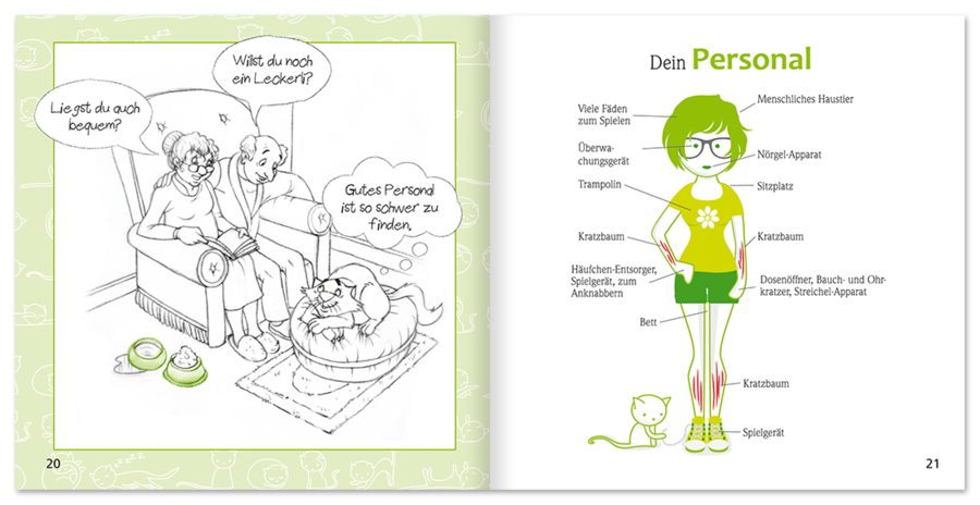 Die Katze Humor Geschenkbuch Leseprobe S20–21 EDITION XXS Onlineshop