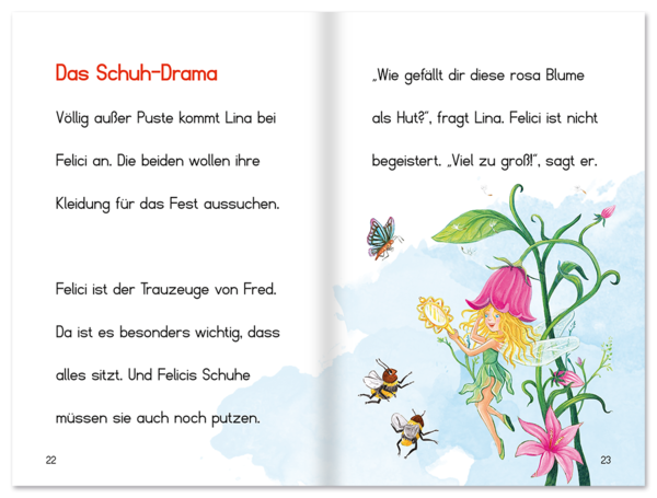 Die kleine Fee Leseanfänger Kinder Leseprobe S22–23 Neuer Favorit Verlag Onlineshop