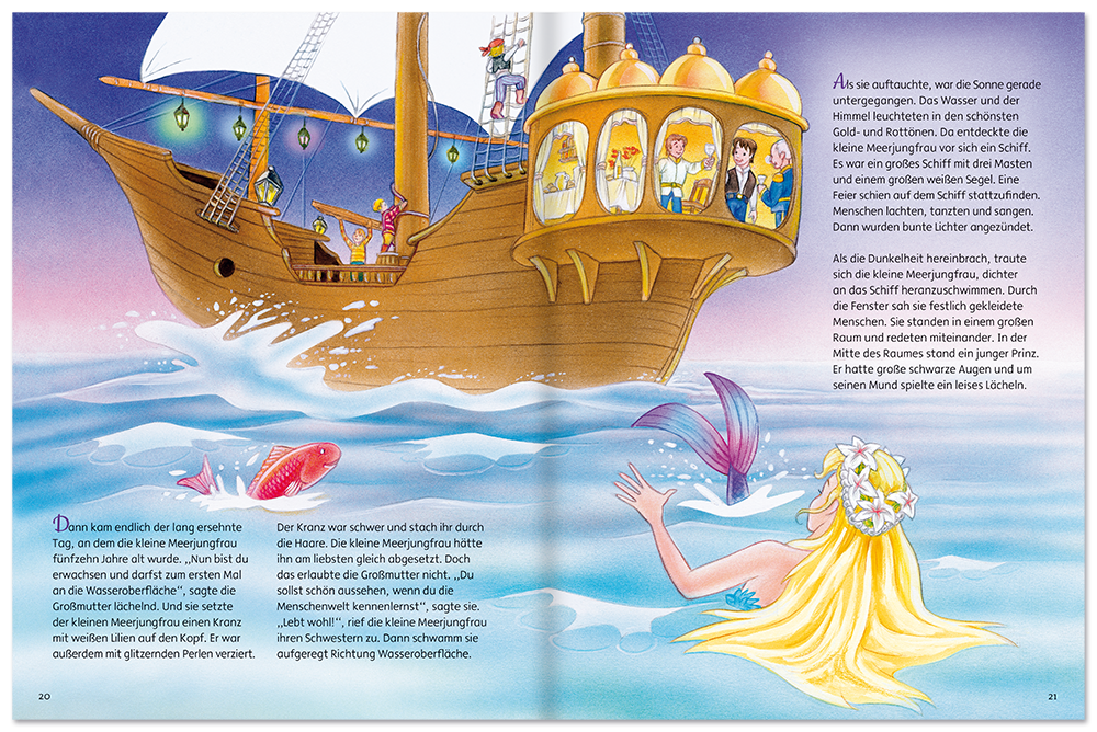 Die kleine Meerjungfrau Kinderbuch Kindergeschichten Klassiker Buch Leseprobe S20-21 Edition XXL Onlineshop
