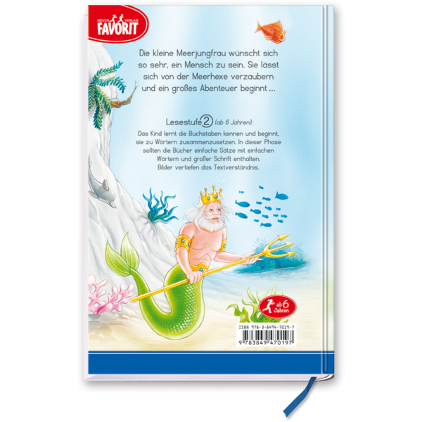 Die kleine Meerjungfrau Leseanfänger Kinder Cover Rückseite Neuer Favorit Verlag Onlineshop
