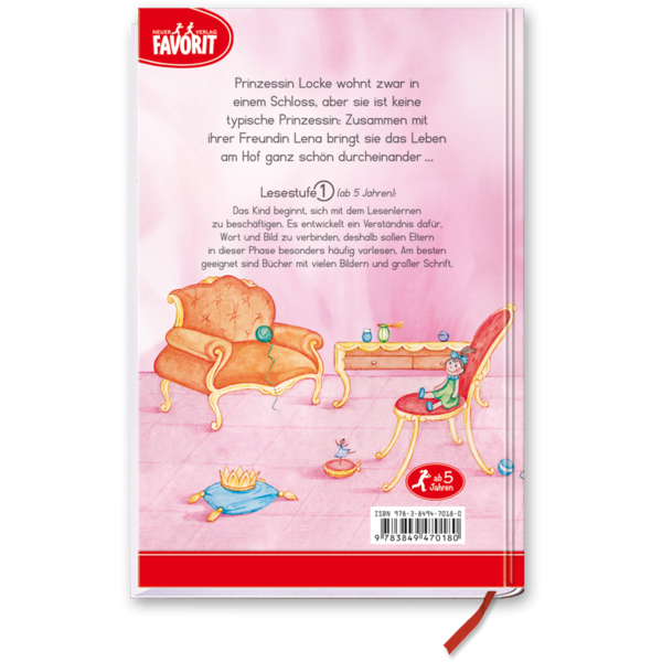 Die kleine Prinzessin Locke Leseanfänger Kinder Cover Rückseite Neuer Favorit Verlag Onlineshop