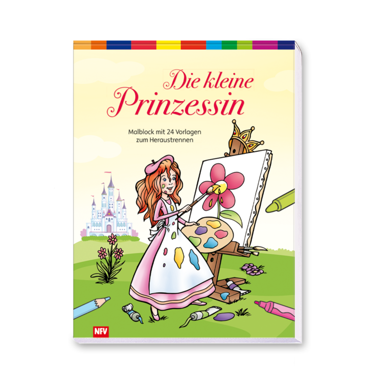 Die kleine Prinzessin Malblock Kinder Schloss Cover Vorderseite Neuer Favorit Verlag Onlineshop
