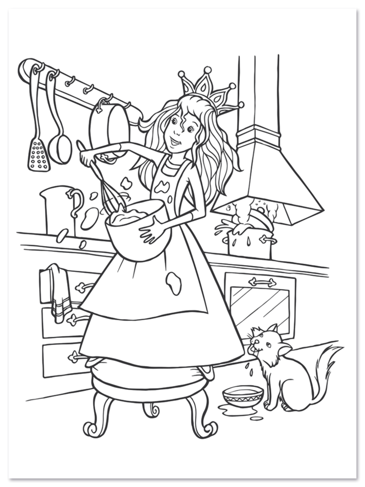 Die kleine Prinzessin Malblock Kinder Schloss Leseprobe S4 Neuer Favorit Verlag Onlineshop