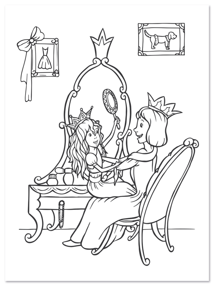 Die kleine Prinzessin Malblock Kinder Schloss Leseprobe S6 Neuer Favorit Verlag Onlineshop