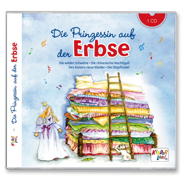 Die Prinzessin auf der Erbse CD Musik für Kinder Cover Vorderseite K75 Medienpark Onlineshop