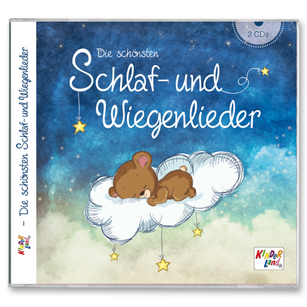 Die schönsten Schlaf-und Wiegenlieder CD Musik für Kinder Cover Vorderseite K75 Medienpark Onlineshop