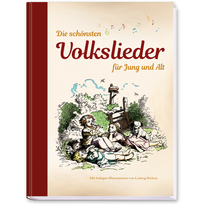 Die schönsten Volkslieder für Jung und Alt Liederbuch zum mitsingen Cover Vorderseite Edition XXL Onlineshop