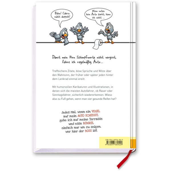 Die Wahrheit über Autofahrer Schwarzer Humor Autos Cover Rückseite EDITION XXL Onlineshop