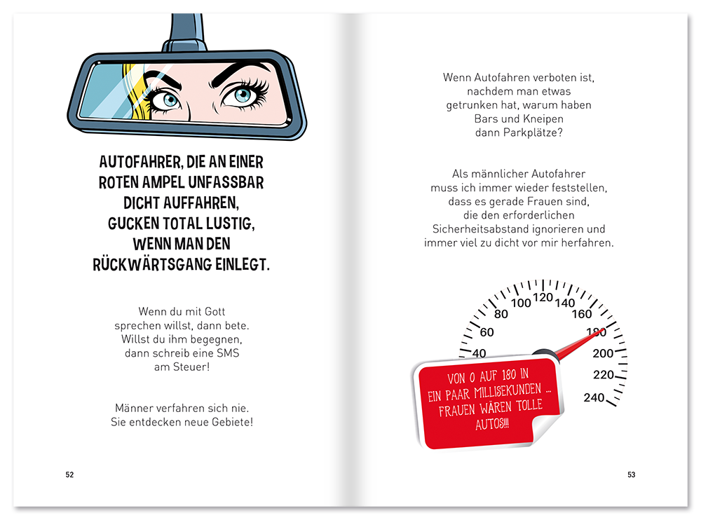 Die Wahrheit über Autofahrer Schwarzer Humor Autos Leseprobe S52–53 EDITION XXL Onlineshop