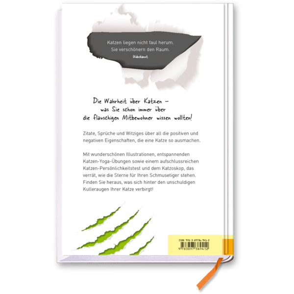 Die Wahrheit über Katzen Schwarzer Humor Katze Cover Rückseite EDITION XXL Onlineshop