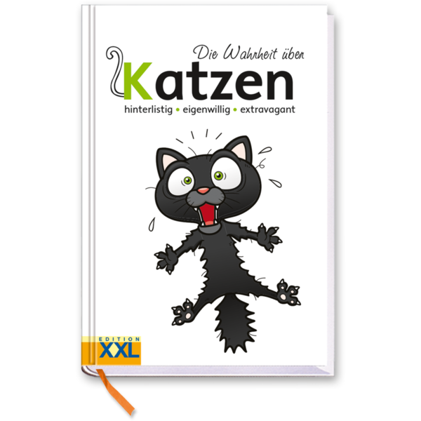 Die Wahrheit über Katzen Schwarzer Humor Katze Cover Vorderseite EDITION XXL Onlineshop