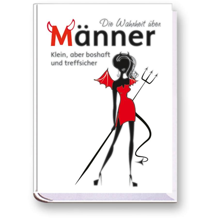 Die Wahrheit über Männer Handgefertigtes Miniaturbuch Cover Vorderseite EDITION XXS Onlineshop
