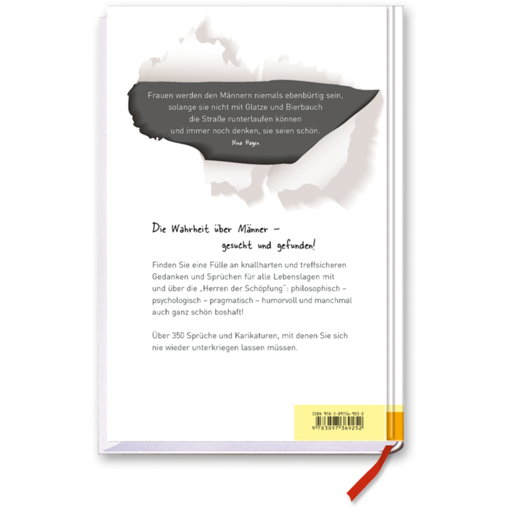 Die Wahrheit über Männer Schwarzer Humor Cover Rückseite EDITION XXL Onlineshop