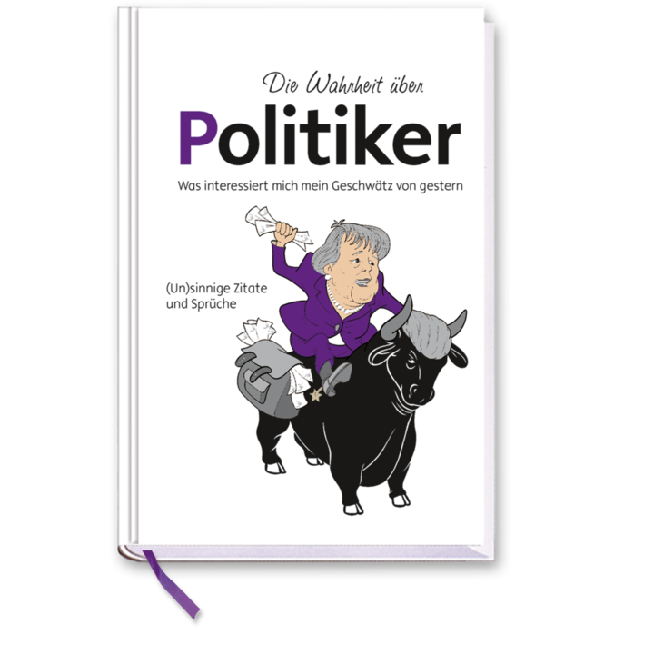 Die Wahrheit über Politiker Schwarzer Humor Cover Vorderseite EDITION XXL Onlineshop