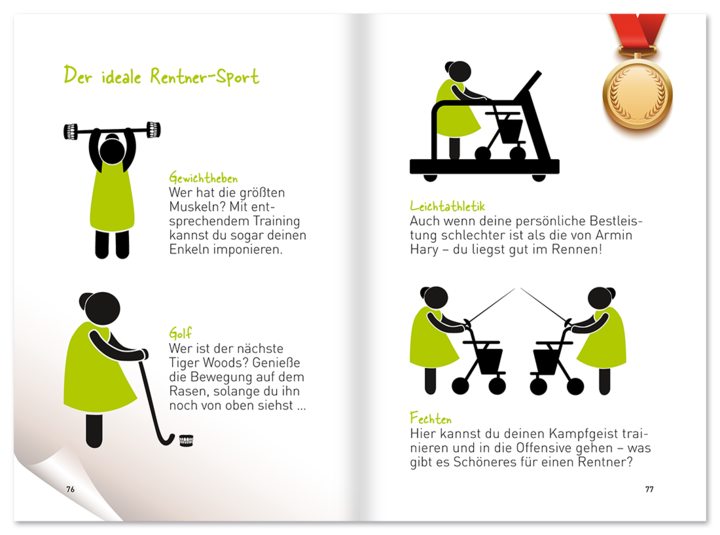 Die Wahrheit über Rentner Schwarzer Humor Leseprobe S76–77 EDITION XXL Onlineshop