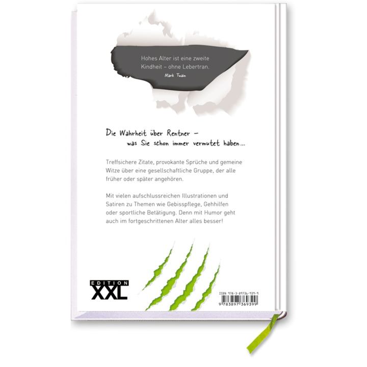 Die Wahrheit über Rentner Schwarzer Humor Cover Rückseite EDITION XXL Onlineshop