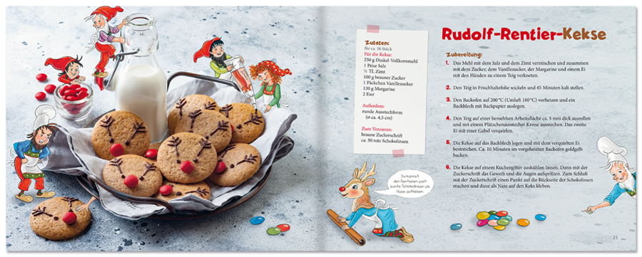 Die Weihnachts-Backstube Kochbuch Kinder Weihnachten Leseprobe S20–21 Titania Verlag Onlineshop