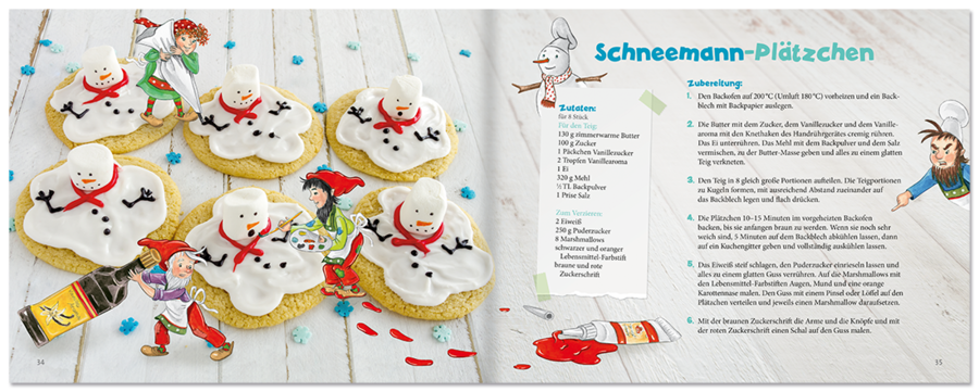 Die Weihnachts-Backstube Kochbuch Kinder Weihnachten Leseprobe S34–35 Titania Verlag Onlineshop