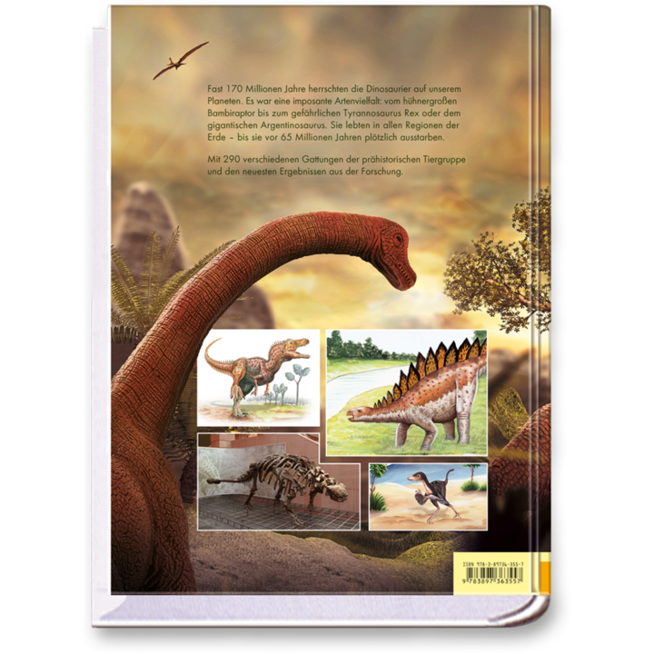 Dinosaurier Faszinierende Giganten der Urzeit Buch Cover Rückseite Edition XXL Onlineshop