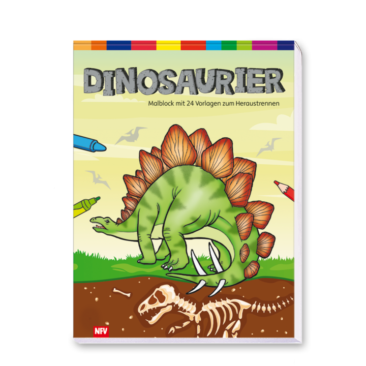 Dinosaurier Malbock Kinder Urzeitgiganten Cover Vorderseite Neuer Favorit Verlag Onlineshop