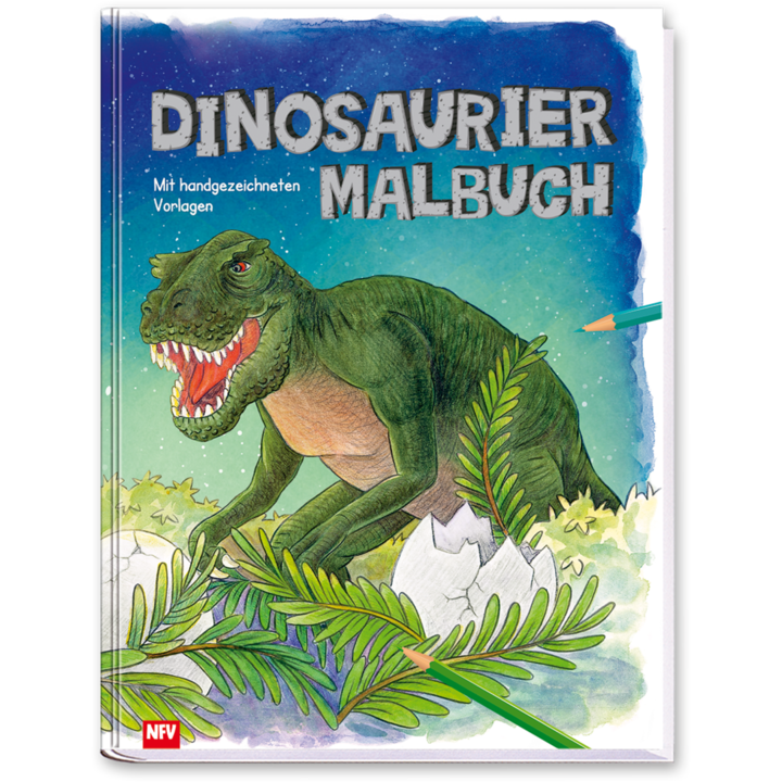 Dinosaurier Malbuch Kinder Malen und Beschäftigen Cover Vorderseite Neuer Favorit Verlag Onlineshop