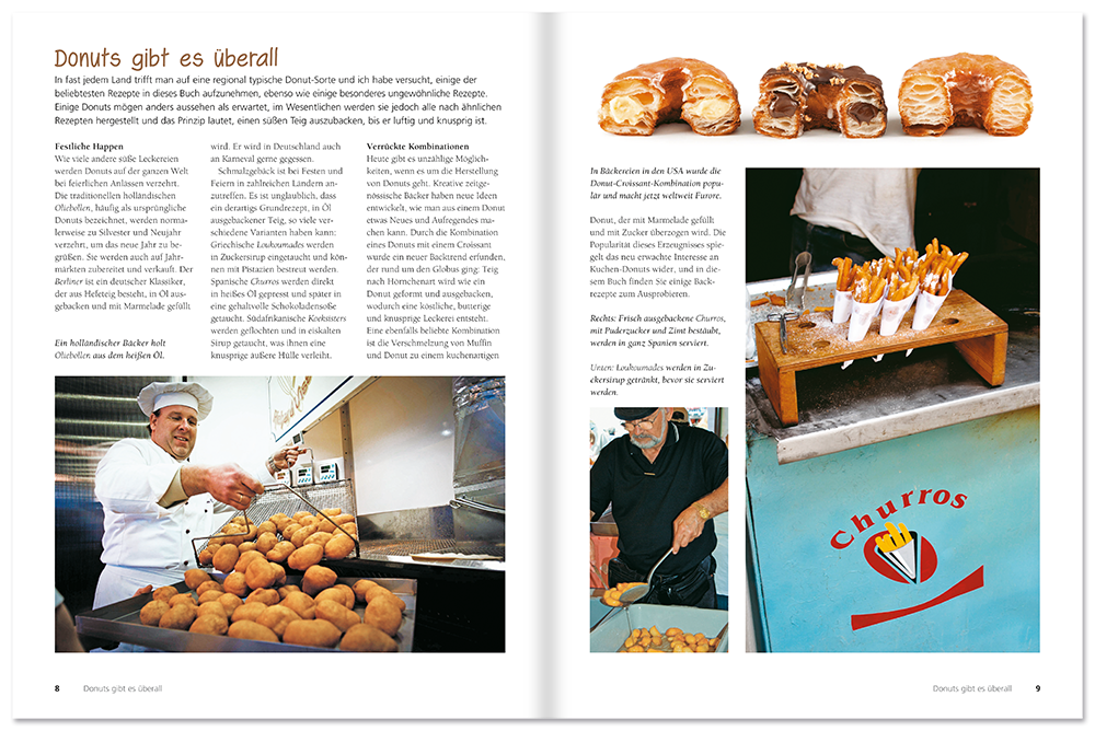 Donuts Backbuch leckere, süße selbstgemachte Donuts zum backen Leseprobe S8-9 Edition XXL Onlineshop