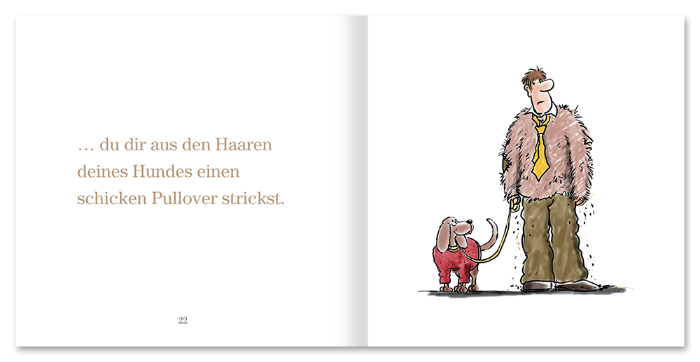 Du bist ein Hundenarr, wenn … Geschenkbuch Humor Leseprobe S22–23 EDITION XXS Onlineshop