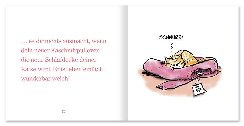 Du bist ein Katzennarr, wenn … Geschenkbuch Humor Leseprobe S80–81 EDITION XXS Onlineshop