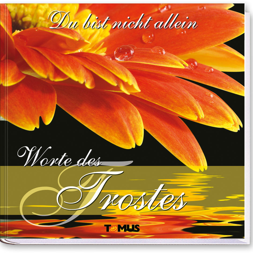 Du bist nicht allein – Worte des Trostes Geschenkbuch Sprüche Cover Vorderseite TOMUS Verlag Onlineshop