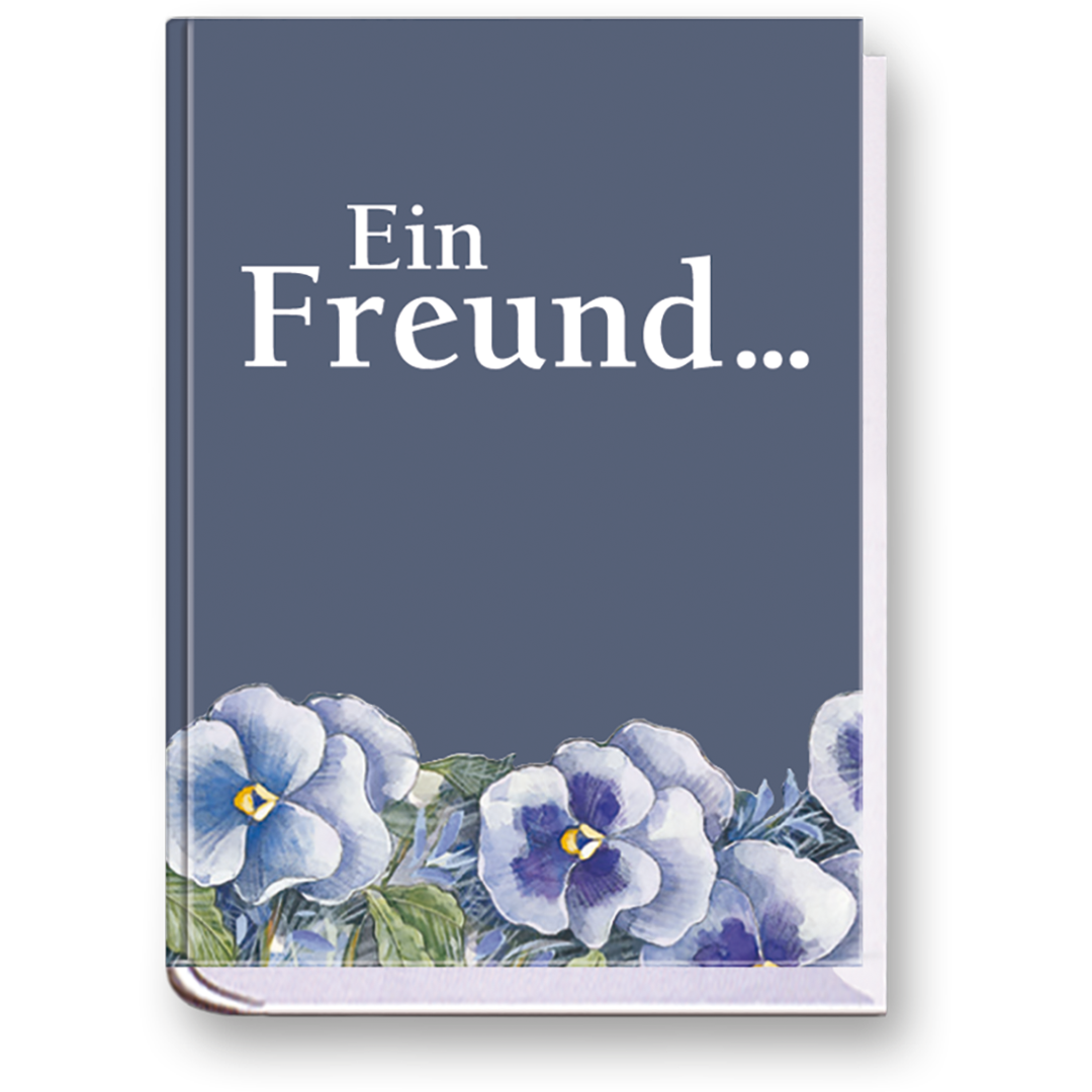 Ein Freund Handgefertigtes Miniaturbuch Cover Vorderseite EDITION XXS Onlineshop
